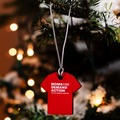 Red Tee Holiday Ornament