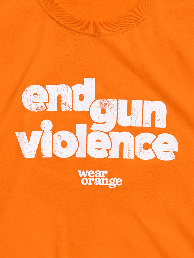 Wear Orange End Gun Violence Retro Tee Everytown for Gun Safety