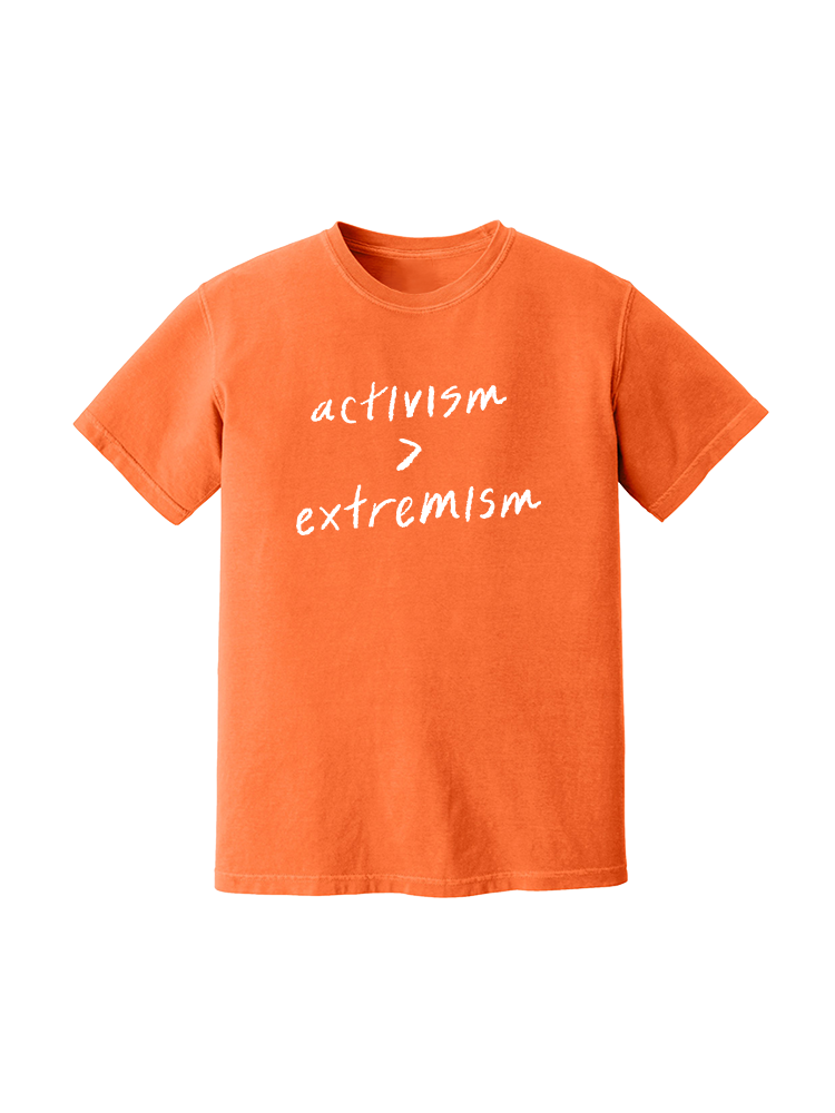 Limited Edition Wear Orange Activism > Extremism Tee