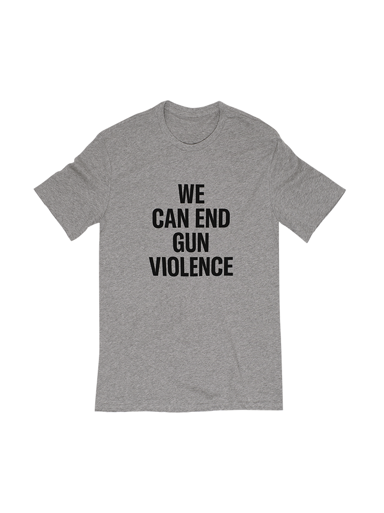 We Can End Gun Violence Gray Tee