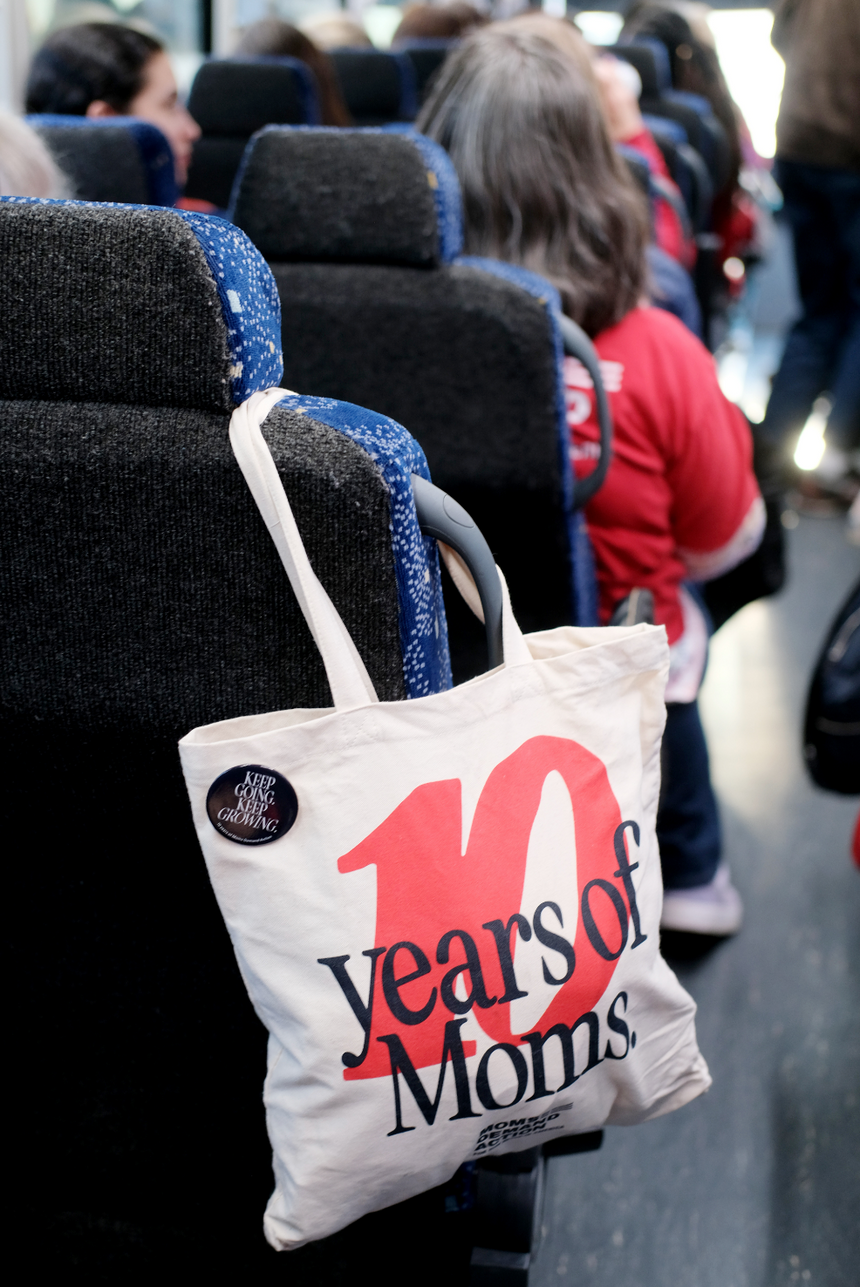 Moms 10 Year Tote Bag