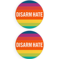 Disarm Hate Pride Button Set