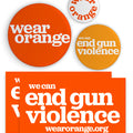 Wear Orange Button & Sticker Pack